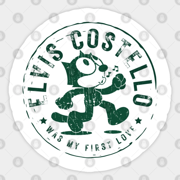 elvis costello was my first love Sticker by reraohcrot